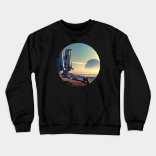 Future world Art Print Crewneck Sweatshirt